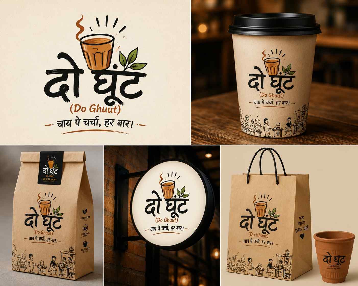दो घूंट (Do Ghuut) brand concept